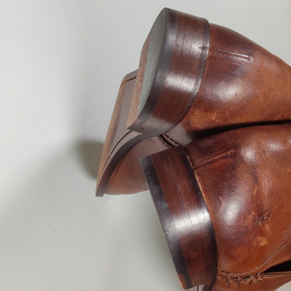 Frye Elyssa Leather Booties in Cognac 8.5 - Picture 14 of 15